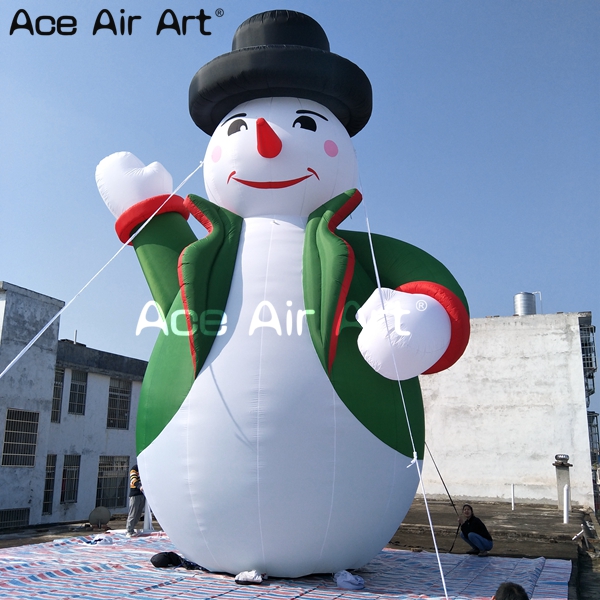 outdoor giant inflatable snowman with air blower for Christmas ...