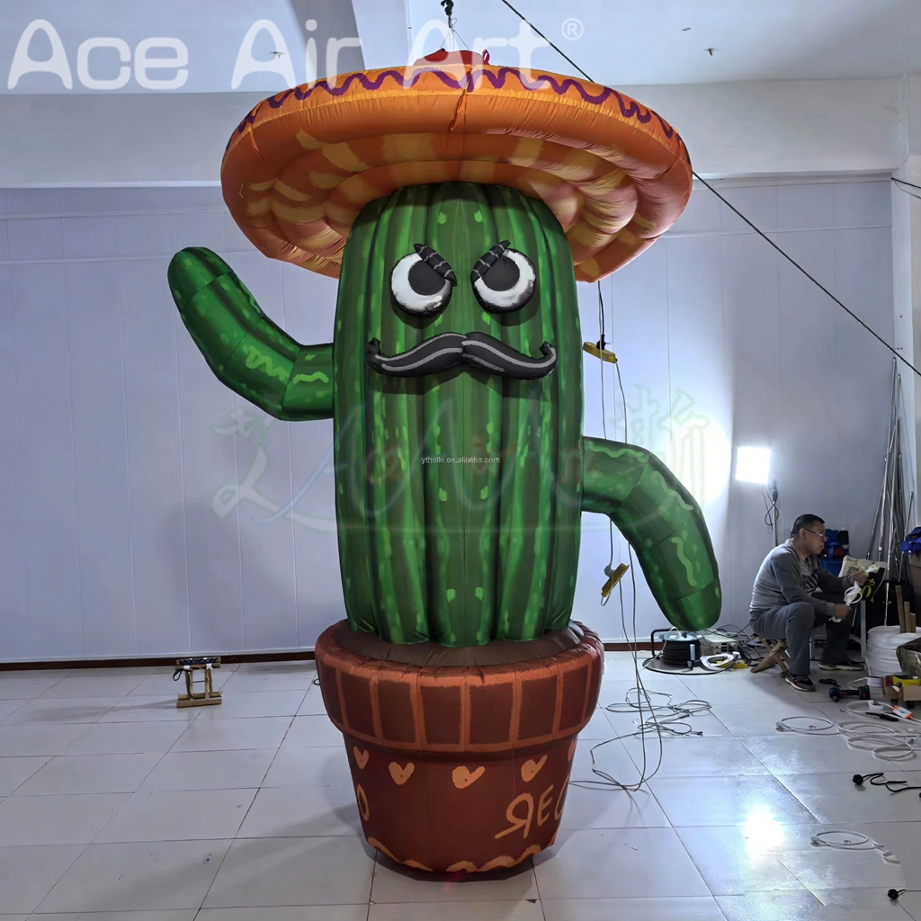 Advertising Inflatable Plants Model Custom Inflatable Artificial Cactus Balloon Giant Inflatable Cactus for Events Decoration