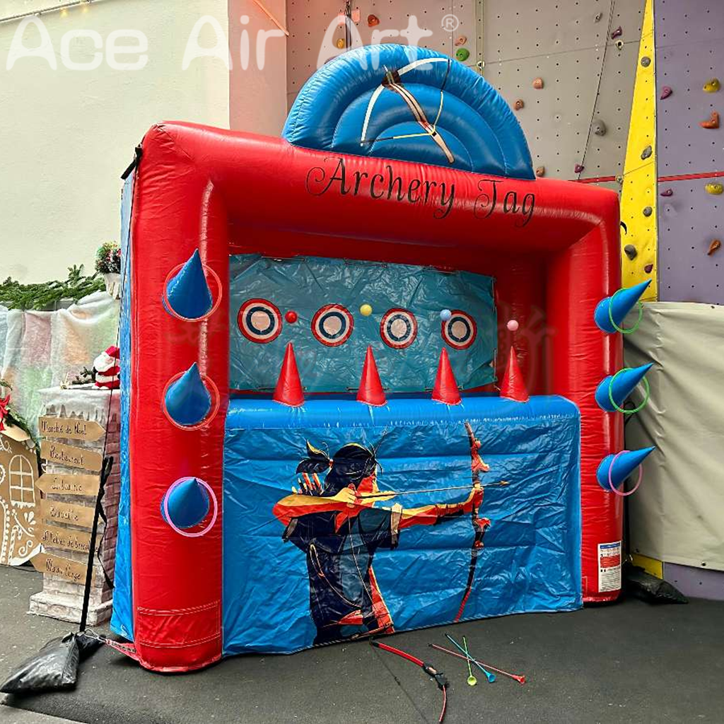 Inflatable Kids Shooting Darts Games Shooter Archery Carnival Inflatable Sports Games Inflatable Shooting Range Games